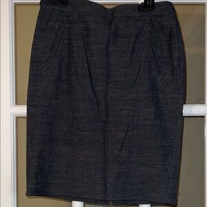LOFT Dark Heather Gray Pencil Skirt